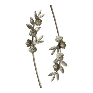 OPALHOUSE Gold Floral Metal Stem Decor Tablescape Table Bud Set of 2 18 inch Art